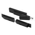 Prime-Line Single Hung Window Latch, Plastic, Black, 2-1/8 in. 2 Pack F 2634